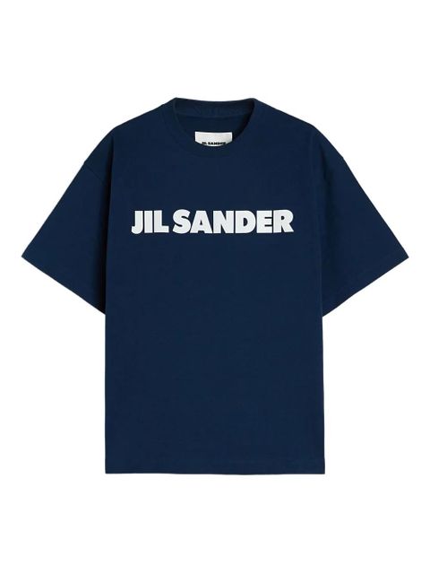 Jil Sander logo-print cotton T-shirt - Blue - zdjęcie produktu nr 1