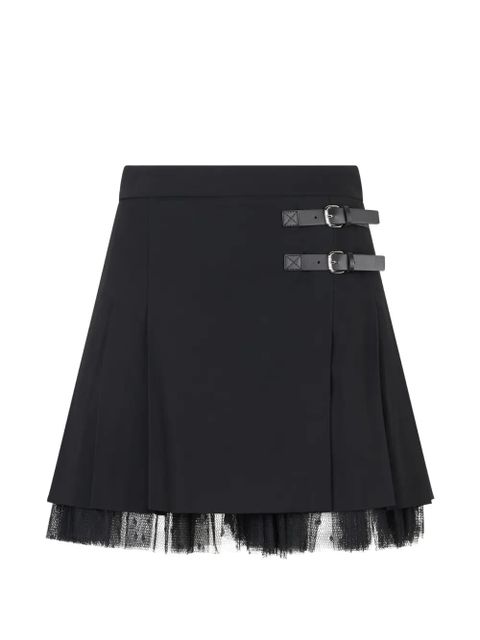 Valentino Garavani buckle trim pleated skirt - Black - zdjęcie produktu nr 1
