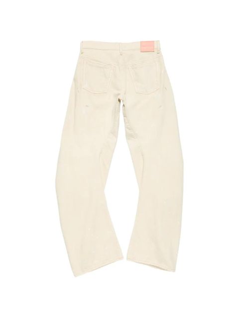Acne Studios paint-splatter distressed jeans - Neutrals