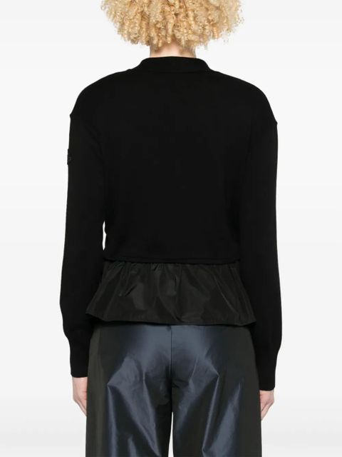 Moncler peplum-hem cardigan - Black