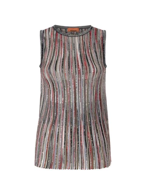 Missoni striped sequin-embellished top - Grey - zdjęcie produktu nr 1