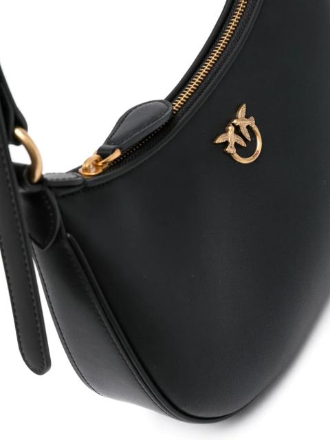 PINKO Love Birds leather shoulder bag - Black