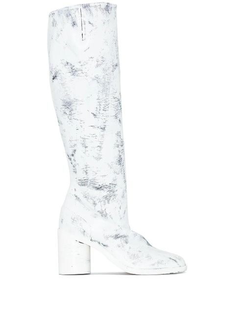 Maison Margiela Tabi Bianchetto 80mm knee-high boots - White - zdjęcie produktu nr 1
