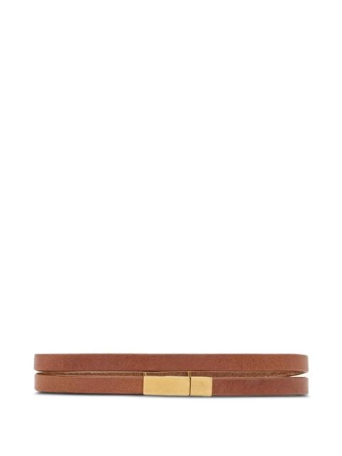 Saint Laurent leather bracelet - Brown - zdjęcie produktu nr 1