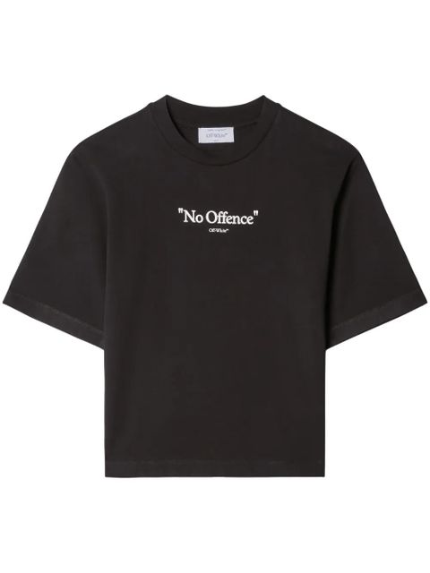 Off-White slogan-print cotton T-shirt - Black - zdjęcie produktu nr 1