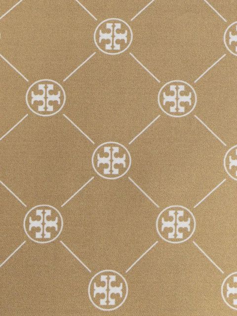 Tory Burch fringe-detail logo scarf - Neutrals - zdjęcie produktu nr 2