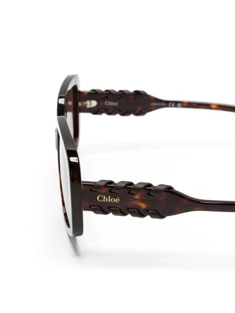 Chloé Eyewear Mony oversize-frame sunglasses - Brown