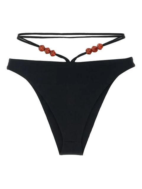 Magda Butrym bead-detail bikini bottoms - Black - zdjęcie produktu nr 1
