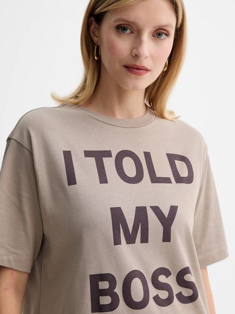 MAX&Co. t-shirt bawełniany damski kolor beżowy 2528976032200