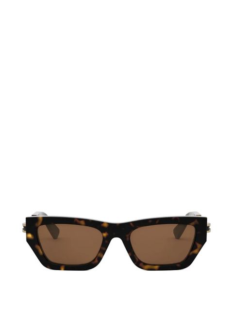 Bvlgari rectangle-frame sunglasses - Brown - zdjęcie produktu nr 1