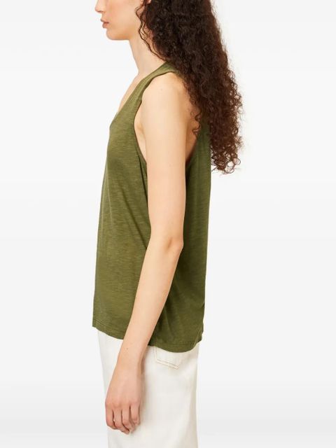 American Vintage U-neck tank top - Green