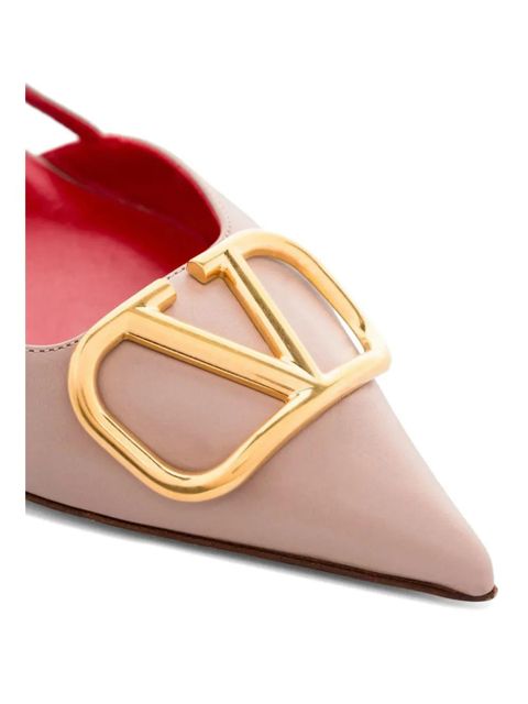 Valentino Garavani VLogo Signature slingback pumps - Neutrals - zdjęcie produktu nr 2