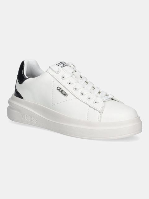 Guess sneakersy skórzane ELBINA10 damskie kolor biały FLFE10 PEL12 - zdjęcie produktu nr 1