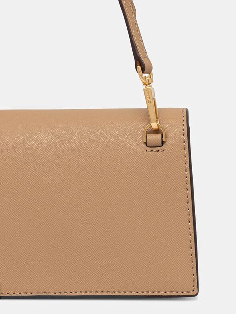 Dkny torebka skórzana kolor beżowy R435OG58