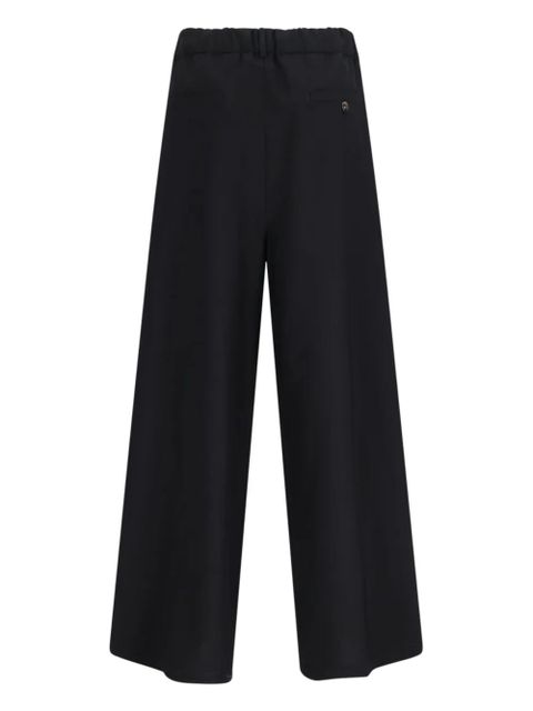 Marni logo-print flared trousers - Black - zdjęcie produktu nr 2