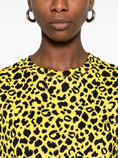 Coperni leopard-print boxy T-shirt - Yellow