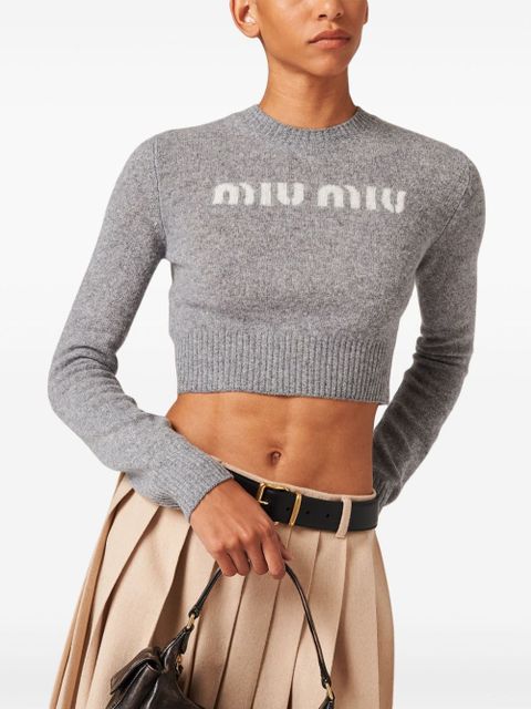 Miu Miu Wool and cashmere sweater - Grey