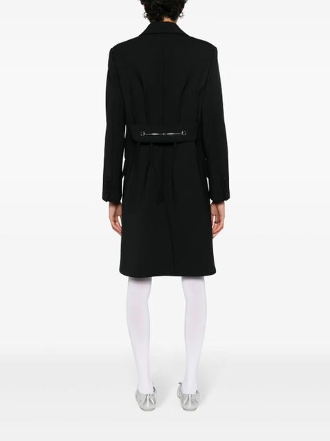 Gucci Horsebit-detail midi coat - Black