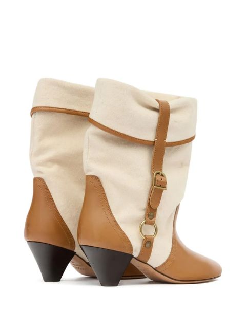 ISABEL MARANT buckle darner boots - Neutrals