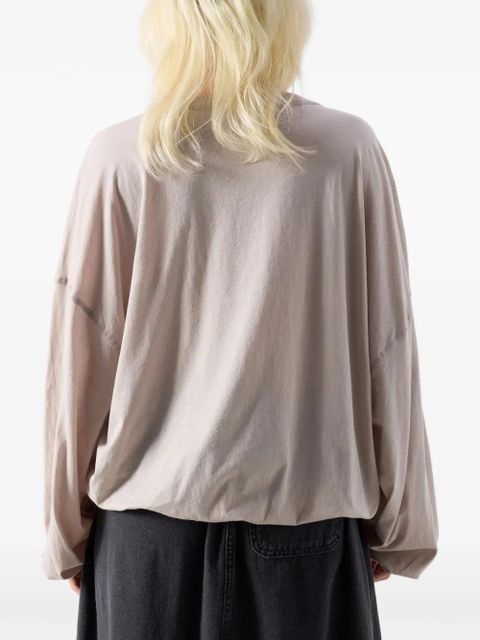 American Vintage Laloom long-sleeve cotton T-shirt - Neutrals