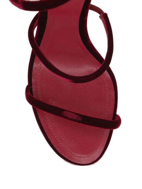 René Caovilla 80mm spiral-strap sandals - Red