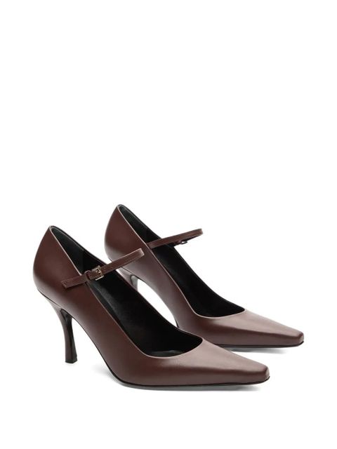 LouLou de Saison 85mm Carey leather pumps - Brown - zdjęcie produktu nr 2