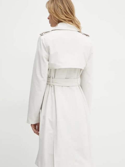 Guess trencz damski kolor beżowy przejściowy W5RL14 WGWD2