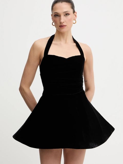 Bardot sukienka kolor czarny mini rozkloszowana 60215DB - zdjęcie produktu nr 1