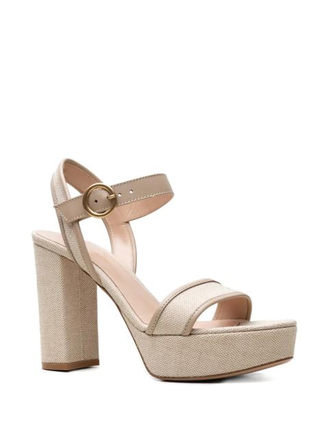 Gianvito Rossi Milos platform buckle sandals - Neutrals - zdjęcie produktu nr 2
