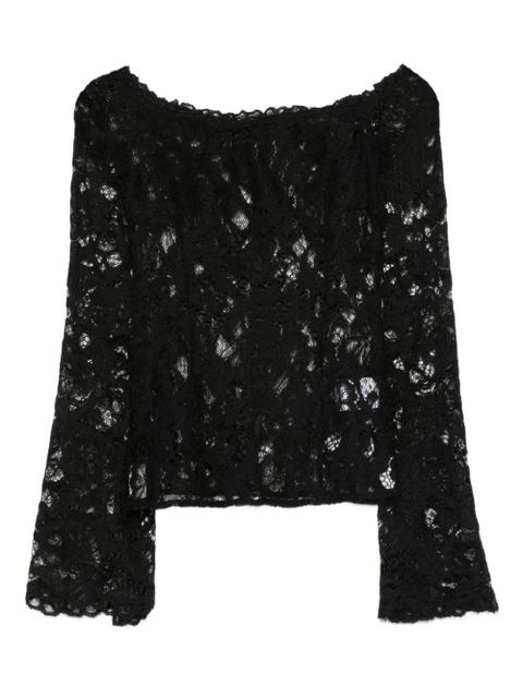 MANURÍ Nomi Lace off-shoulder top - Black - zdjęcie produktu nr 1