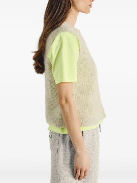 American Vintage East sleeveless button vest - Neutrals