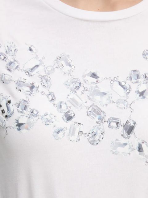 Sisley t-shirt bawełniany damski kolor biały 3096L106T