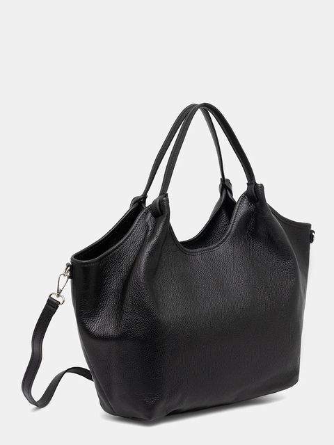 Answear.LAB torebka skórzana kolor czarny