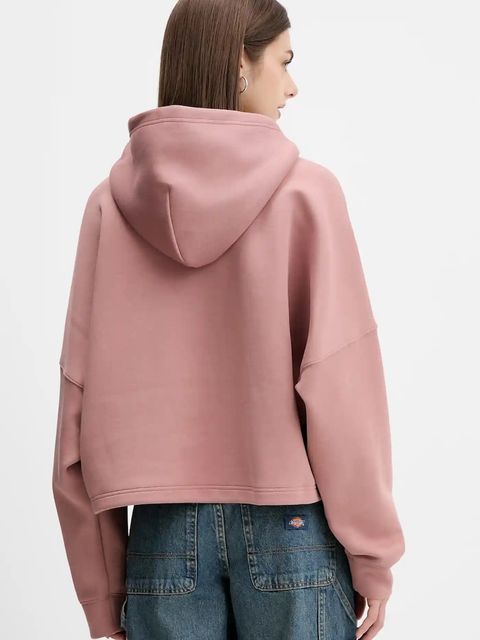 adidas Originals bluza 3-Stripes damska kolor pomarańczowy z kapturem z aplikacją JW3601 - zdjęcie produktu nr 2