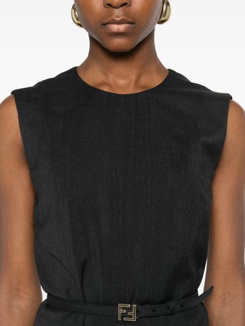FENDI wool-blend dress - Black