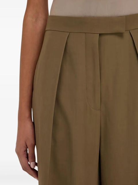 Ferragamo pleat-front tailored trousers - Green
