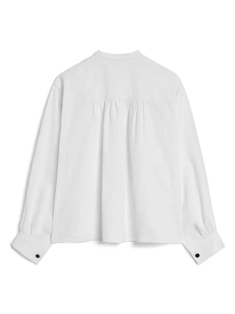 Jil Sander pleated long-sleeves shirt - White