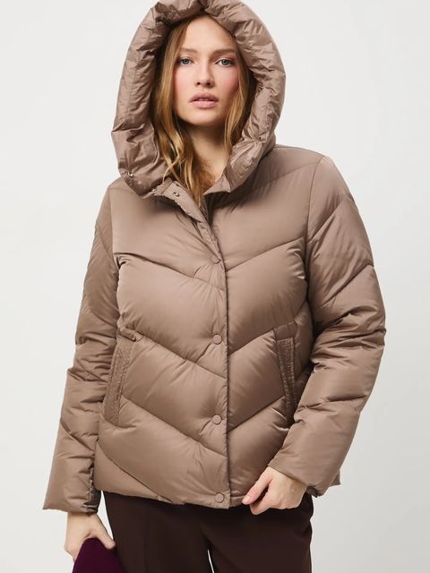 Medicine kurtka puchowa kolor beżowy - zdjęcie produktu nr 1