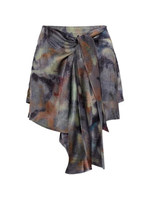 Diesel S-Talia tie-detail shorts - Grey - zdjęcie produktu nr 1