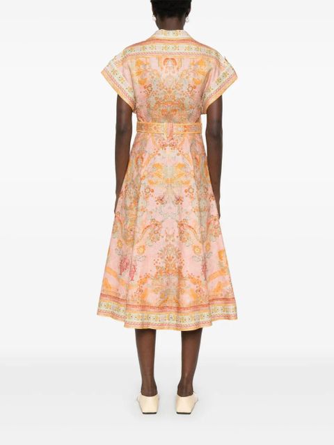 ZIMMERMANN Acacia midi dress - Orange