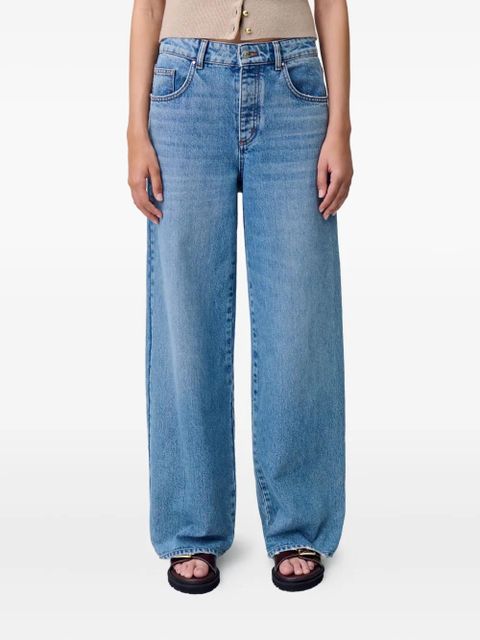 Claudie Pierlot wide-leg washed jeans - Blue