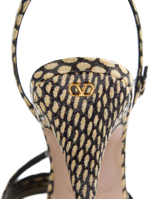 Valentino Garavani Nodine Elaphe sandals - Black