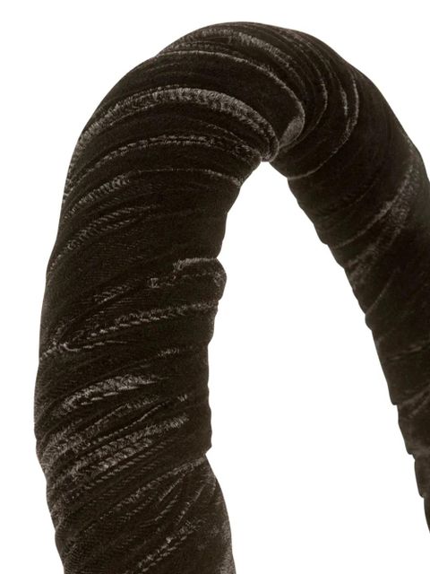 Jennifer Behr velvet irene headband - Black