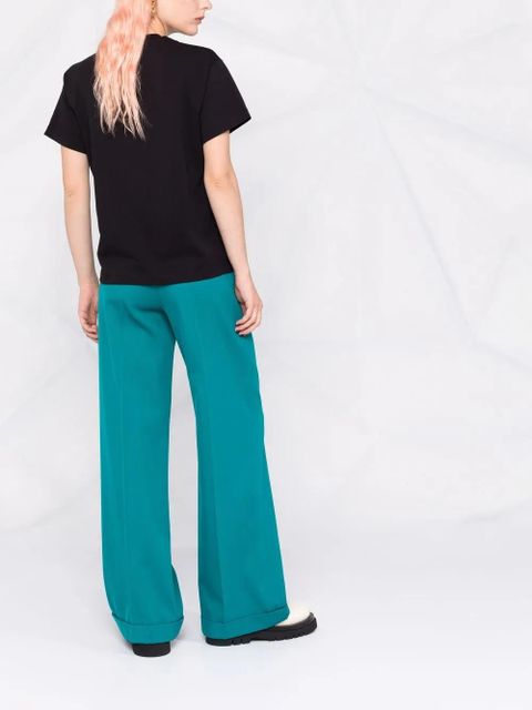 Jil Sander logo-patch cotton T-shirt - Black