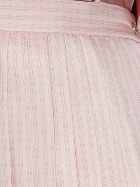 Versace chain-print pleated skirt - Pink