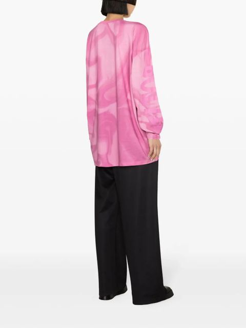 ROTATE BIRGER CHRISTENSEN Enzyme logo-print T-shirt - Pink - zdjęcie produktu nr 2