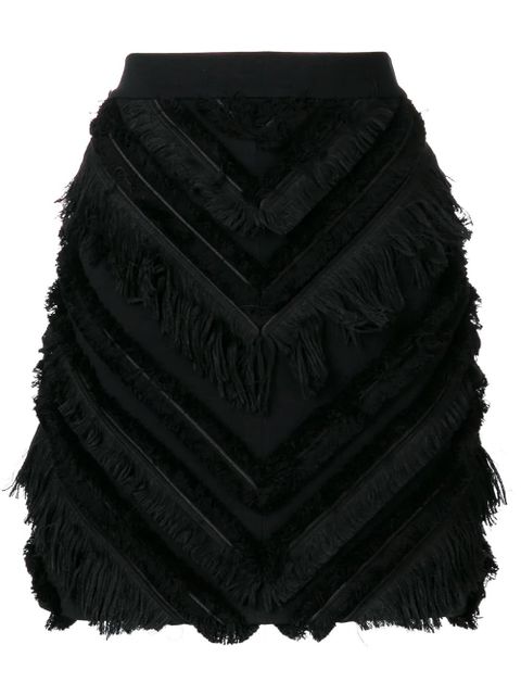 Balmain fringed mini skirt - Black - zdjęcie produktu nr 1