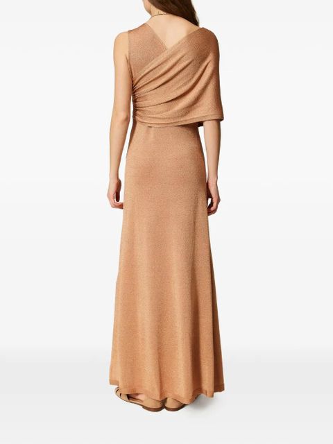 TWINSET asymmetric maxi dress - Neutrals