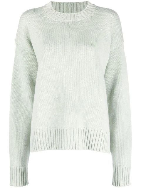 Jil Sander fine knit cotton-cashmere jumper - Green - zdjęcie produktu nr 1
