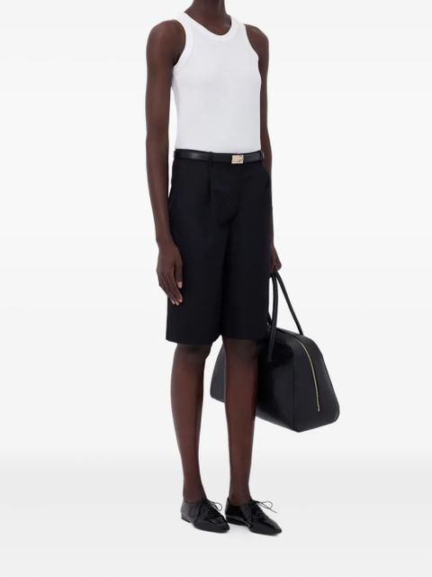 LouLou de Saison pleated wool shorts - Black